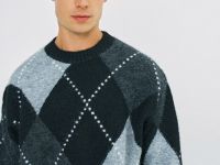 Джемпер из пряжи с шерстью, Черный