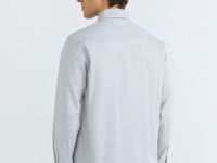 Рубашка из ткани шамбре, Серый