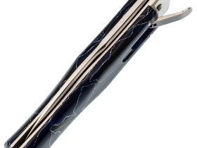 Автоматический складной нож Mikov Predator, сталь N690, рукоять Raffir, синий