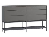 Комод Изи 158x91 Графитовый
