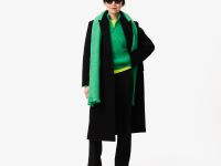 Женский шерстяной свитер Lacoste на молнии