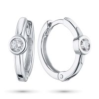 Серьги из белого золота с бриллиантами э0901сг06210506