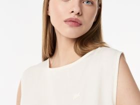 Женская лёгкая рубашка Lacoste из смеси льна