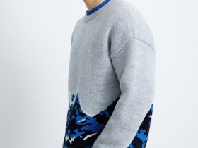 Вязаный джемпер с принтом из коллаборации с maneken