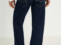 Утепленные джинсы straight fit мужские