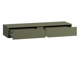 ТВ-тумба подвесная Блест 140x22 Оливковый