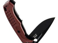 Складной нож НОКС Кугуар, сталь D2, рукоять титан/G10, красный