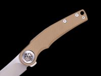 Складной нож Dr.Tech W3618GD, сталь D2, рукоять G10, песочный