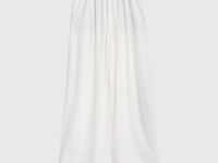 Широкие брюки изо льна, Белый