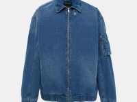 Джинсовая куртка на молнии