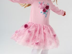 Платье трикотажное для девочек