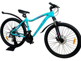 Женский велосипед Stels Miss 750 MD 27.5, год 2026, цвет Зеленый-Голубой, ростовка 18