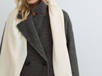 Шарф с бахромой, Бежевый