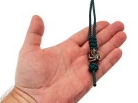 Темляк  малый синий с бусиной "Спрут"