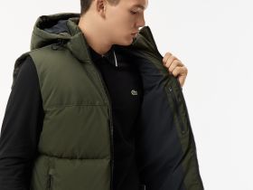 Мужской жилет Lacoste с капюшоном