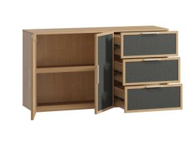 Тумба Флавир 140x77 Рогожка Графитовый