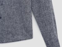 Рубашка из льна с длинным рукавом