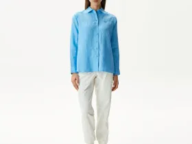 Женская рубашка Lacoste свободного кроя