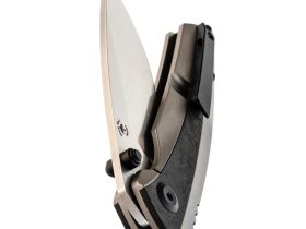 Складной нож Kansept Raven, сталь CPM 20CV, рукоять титан серый