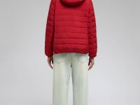 Стеганый пуховик с натуральным пухом