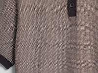 Поло из текстурной ткани, Желтый