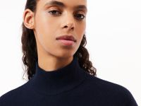 Женский шерстяной свитер Lacoste с высоким воротом