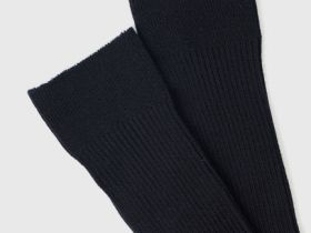 Носки в рубчик, Синий