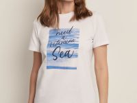 Футболка прямого кроя с принтом