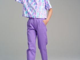 Фуфайка трикотажная для девочек (футболка)