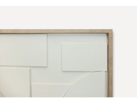 Картина Рельеф Белый 50x70