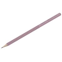 Карандаш чернографитный Faber-Castell "Grip 2001" B, трехгранный, заточен., дымчато-розовый корпус