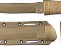 Нож с фиксированным клинком CRKT Hissatsu (Desert Tan), сталь 440А, рукоять пластик/резина