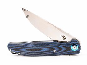 Складной нож Bestech Knives ASCOT, D2, Черно-синий карбон