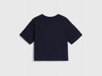 Футболка с цепью для девочек, Черный