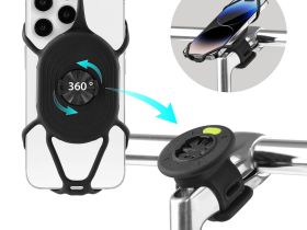 Универсальный держатель смартфона на руль или вынос Bone Bike Tie Connect Kit 2 4,7"-7,2" (черный)