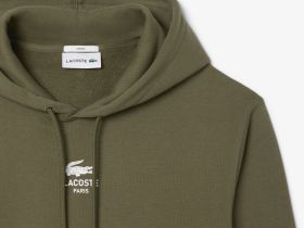 Хлопковая толстовка Lacoste унисекс с капюшоном
