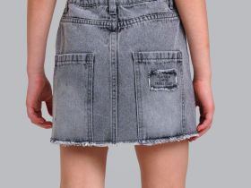 Юбка текстильная джинсовая для девочек