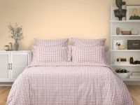 Постельное белье полукомплект Vichy, коричневое