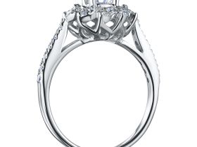 Классическое кольцо из белого золота э4712кц11190110_white