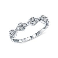 Серебряное кольцо с фианитами