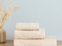 Полотенце махровое Vincenza, бежевое I