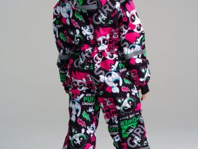 Комбинезон текстильный с полиуретановым покрытием для девочек