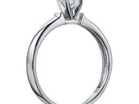 Кольцо из белого золота с бриллиантом э4701кц10210203