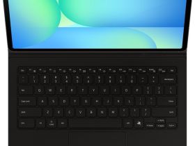 Чехол-клавиатура Samsung с тачпадом и клавишей AI Galaxy Tab S10 FE+ черный