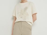 Шорты из хлопка, Бежевый