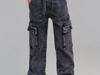 Брюки текстильные джинсовые для мальчиков