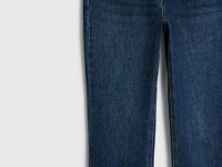 Прямые джинсы с высокой посадкой, Синий