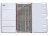 Пенал для акварели металлический Гамма, 35 кювет, красный