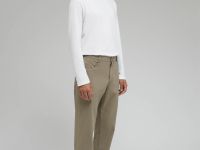 Брюки прямого кроя из хлопка