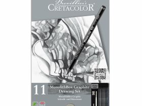 Набор для набросков и эскизов Cretacolor "MONOLITH Box" в металлическая коробка